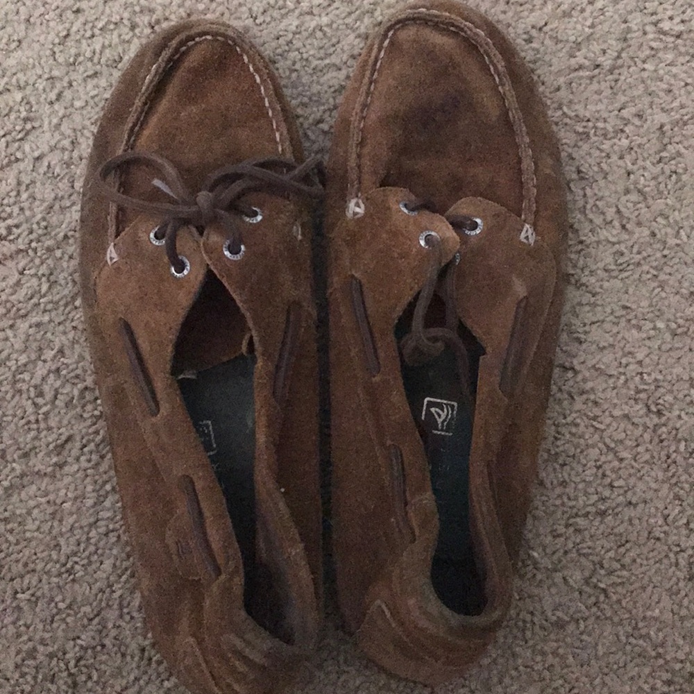 Men’s sperry moccasin shoes size 13 brown